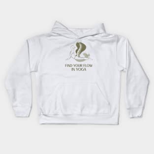 Find Your Flow in Yoga Kids Hoodie